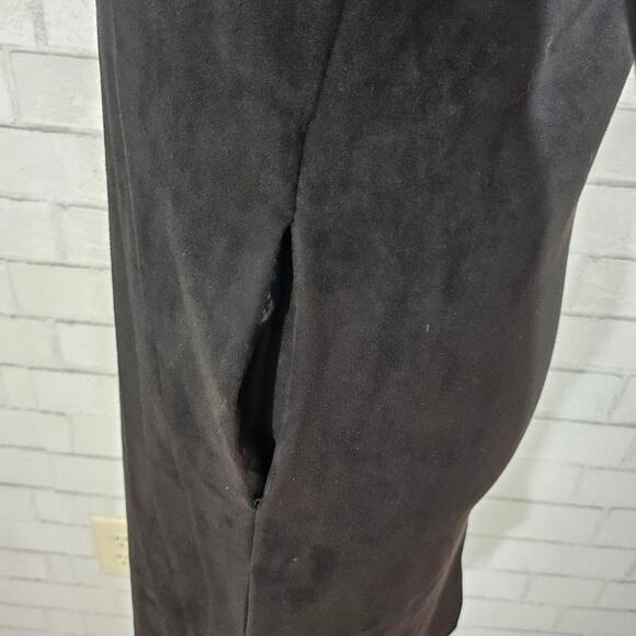 JOH Aurora Black Long Sleeve Suede Dress - Picture 11 of 12